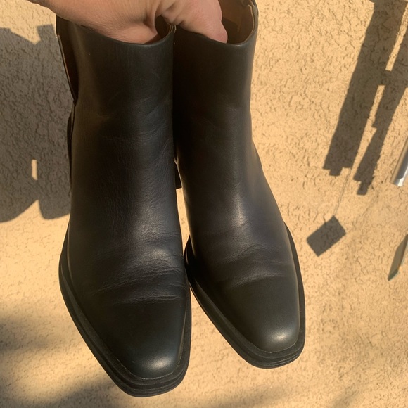 Franco Sarto dark green almost black leather boots size 6.5M - Picture 8 of 16